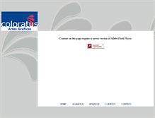 Tablet Screenshot of coloratus.com.br